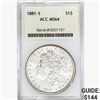 1881-S Morgan Silver Dollar ACC MS64