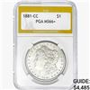 Image 1 : 1881-CC Morgan Silver Dollar PGA MS66+
