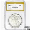 Image 1 : 1881-CC Morgan Silver Dollar PGA MS66