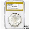 Image 1 : 1878 7TF Morgan Silver Dollar PGA MS65 REV 79