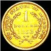 Image 2 : 1853 Rare Gold Dollar CLOSELY UNCIRCULATED