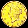 Image 1 : 1849 Open Wreath Rare Gold Dollar UNCIRCULATED