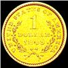 Image 2 : 1849 Open Wreath Rare Gold Dollar UNCIRCULATED