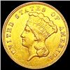 Image 1 : 1874 $3 Gold Piece CLOSELY UNCIRCULATED