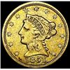 Image 1 : 1851 $2.50 Gold Quarter Eagle NEARLY UNCIRCULATED