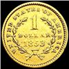 Image 2 : 1853 Rare Gold Dollar CLOSELY UNCIRCULATED