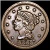 Image 1 : 1853 Braided Hair Large Cent CLOSELY UNCIRCULATED
