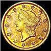 Image 1 : 1843-O Rare Gold Dollar CLOSELY UNCIRCULATED