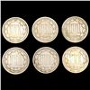 Image 2 : [6] US 3 Cent Nickels [1868, 1872, [4] 1873] NICEL