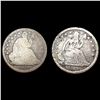 Image 1 : [2] Seated Lib Dimes [1839, 1839-O] NICELY CIRCULA