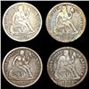 Image 1 : [4] Seated Lib Dimes [1882, 1883, 1884-S, 1885] NI