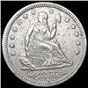 Image 1 : 1855 Arws Seated Liberty Quarter CLOSELY UNCIRCULA