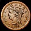 Image 1 : 1855 Braided Hair Large Cent LIGHTLY CIRCULATED