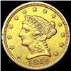 Image 1 : 1851 $2.50 Gold Quarter Eagle UNCIRCULATED