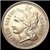 1871 Nickel Three Cent CLOSELY UNCIRCULATED