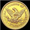 Image 2 : 1853 $2.50 Gold Quarter Eagle UNCIRCULATED