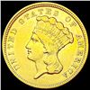 Image 1 : 1854 $3 Gold Piece HIGH GRADE