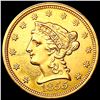 Image 1 : 1855 $2.50 Gold Quarter Eagle CLOSELY UNCIRCULATED