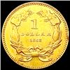 Image 2 : 1862 Rare Gold Dollar UNCIRCULATED