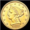 Image 1 : 1878 $2.50 Gold Quarter Eagle CLOSELY UNCIRCULATED