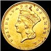Image 1 : 1874 Rare Gold Dollar CHOICE AU