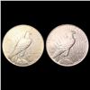 Image 2 : [2] Peace SilveDollars [1934-D, 1935] CLOSELY UNCI