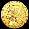 Image 1 : 1912 $2.50 Gold Quarter Eagle CLOSELY UNCIRCULATED