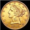 Image 1 : 1900 $5 Gold Half Eagle UNCIRCULATED