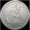 Image 1 : 1853 Arws & Rays Seated Liberty Quarter CLOSELY UN
