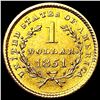 Image 2 : 1851 Rare Gold Dollar CLOSELY UNCIRCULATED