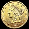 Image 1 : 1880 $5 Gold Half Eagle UNCIRCULATED