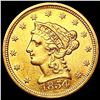 1854 $2.50 Gold Quarter Eagle UNCIRCULATED