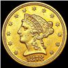 Image 1 : 1878 $2.50 Gold Quarter Eagle CLOSELY UNCIRCULATED