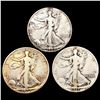 [3] Walking Half Dollars [1917-S, 1927-S, 1929-S]