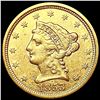 Image 1 : 1853 $2.50 Gold Quarter Eagle CLOSELY UNCIRCULATED