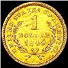 Image 2 : 1849 Open Wreath w/ L Rare Gold Dollar NEARLY UNCI