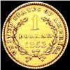 Image 2 : 1853 Rare Gold Dollar UNCIRCULATED