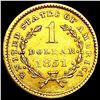 Image 2 : 1851 Rare Gold Dollar UNCIRCULATED