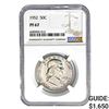 Image 1 : 1952 Franklin Half Dollar NGC PF67
