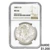 Image 1 : 1880-S Morgan Silver Dollar NGC MS66