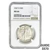 Image 1 : 1947-D Walking Liberty Half Dollar NGC MS66