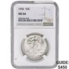 1945 Walking Liberty Half Dollar NGC MS66