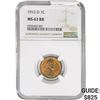 Image 1 : 1912-D Wheat Cent NGC MS63 RB