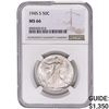 Image 1 : 1945-S Walking Liberty Half Dollar NGC MS66