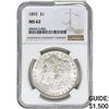 Image 1 : 1892 Morgan Silver Dollar NGC MS62