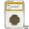 Image 1 : 1802 Draped Bust Large Cent PGA VF20 BN