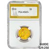 Image 1 : 1910 $5 Gold Half Eagle PGA MS65+