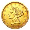 Image 1 : 1850 $2.50 Gold Quarter Eagle CLOSELY UNCIRCULATED