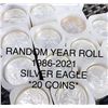 Image 1 : 1986-2021 Silver Eagle Roll RANDOM YEAR Gem BU