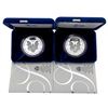 Image 2 : 2005 US 1oz Silver Eagle Proof Coins [2 Coins]